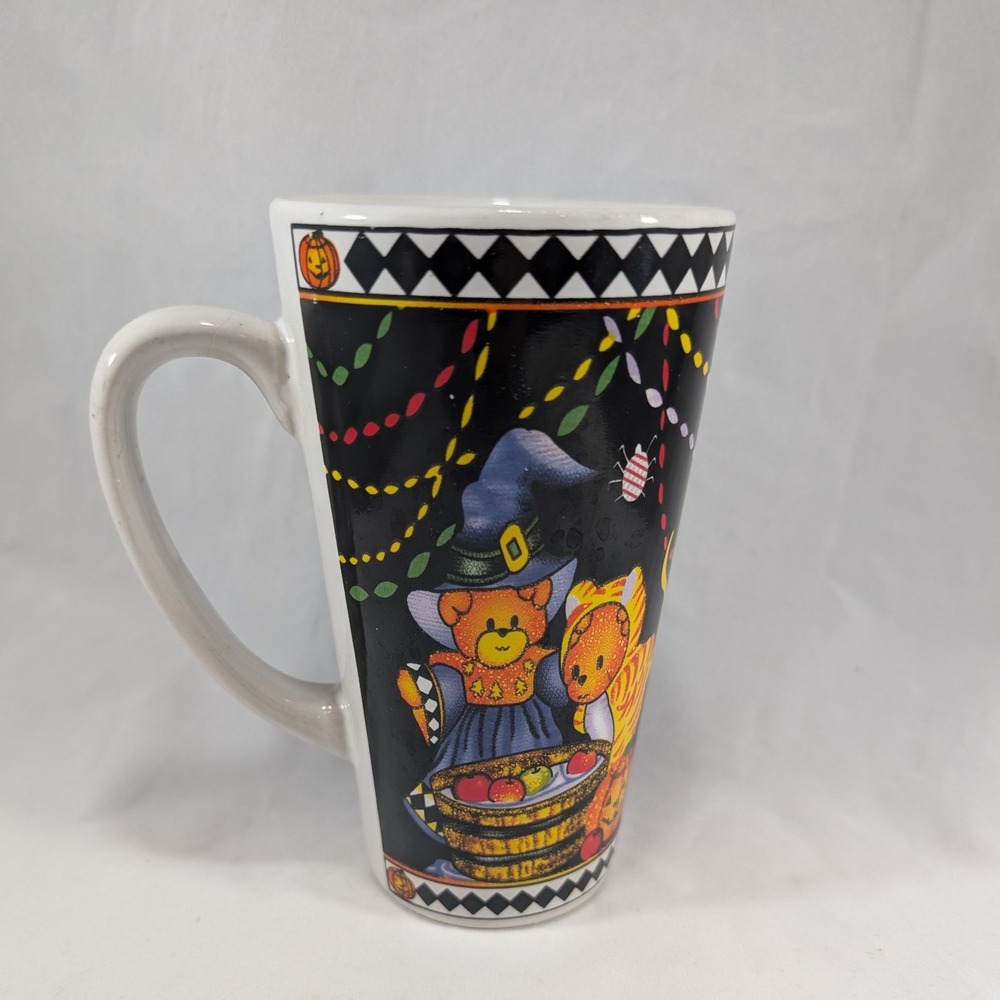 Halloween Teddy Bear Coffee Mug Novelty Witch Trick or‎ Treat